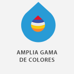 AMPLIA GAMA DE COLORES