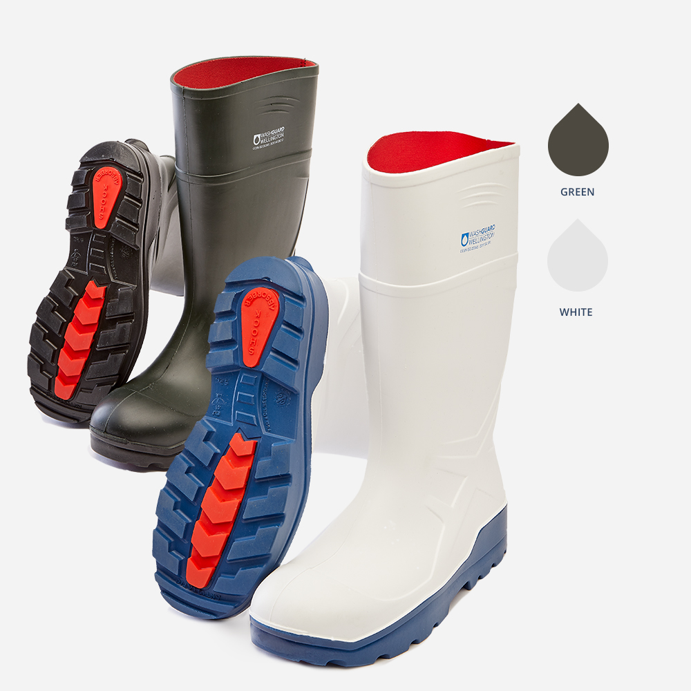 Washguard Wellingtons - Header -Back and front with colour swatches 1000x1000